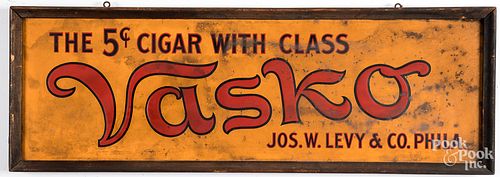 VASKO 5 CENT CIGAR WITH CLASS ADVERTISING 31300f