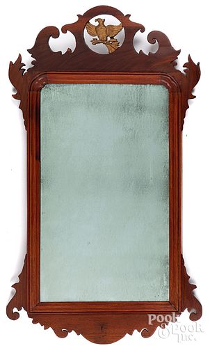 CHIPPENDALE MAHOGANY MIRROR LATE 313020