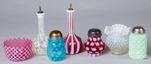 GROUP OF VICTORIAN GLASSGroup of