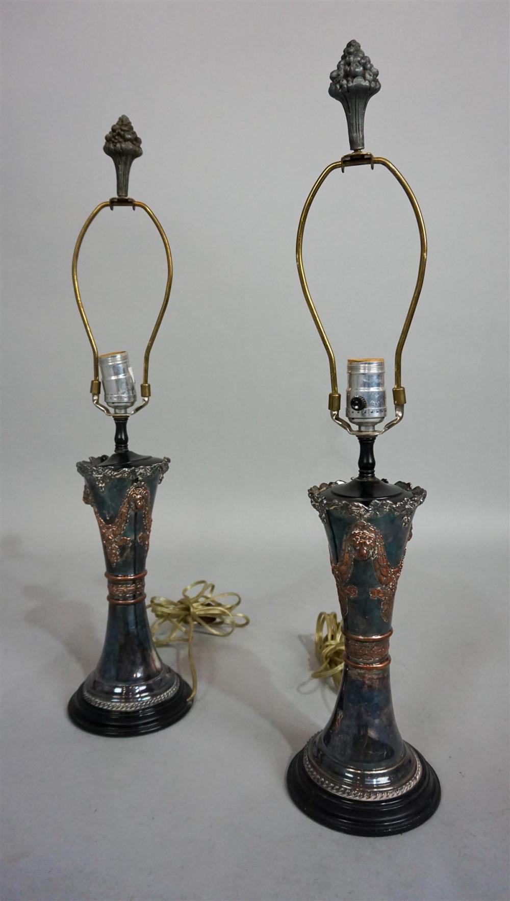 PAIR OF SHEFFIELD SILVERPLATED