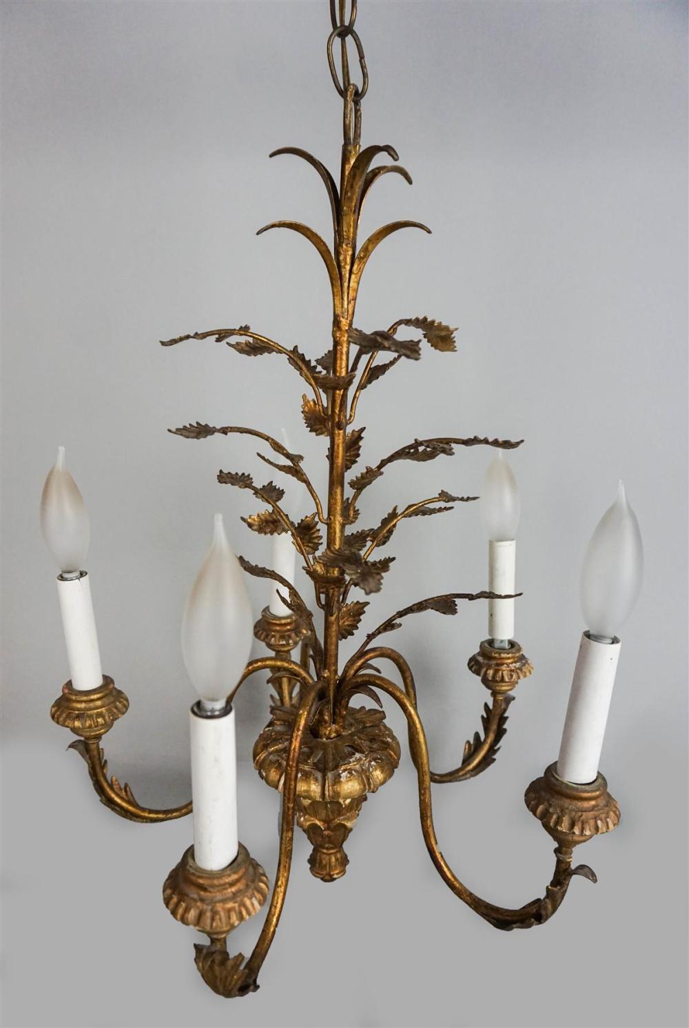 CONTINENTAL STYLE FIVE LIGHT GILTWOOD 313099