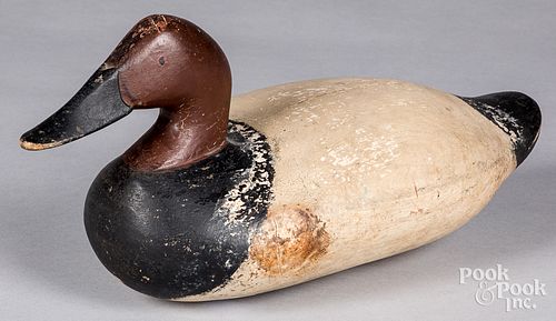 SUSQUEHANNA RIVER CANVASBACK DUCK DECOYCarved