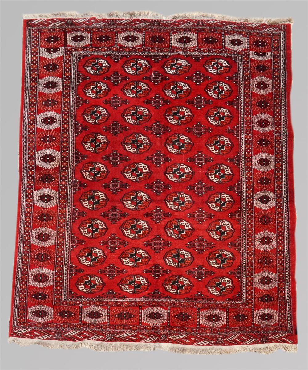 LARGE PERSIAN TURKMAN RUG LABELEDLARGE 313165