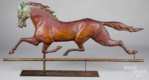 SWELL BODIED RUNNING HORSE WEATHERVANE  3131b2