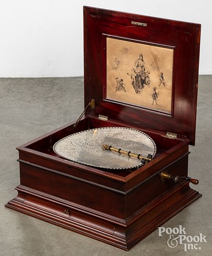 REGINA MAHOGANY MUSIC BOX, 19TH