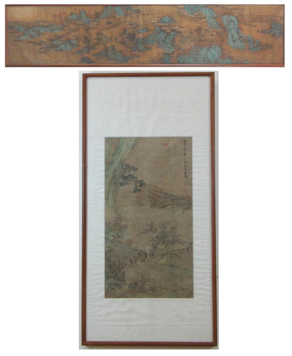 TWO INDIVIDUALLY FRAMED CHINESE 3158de