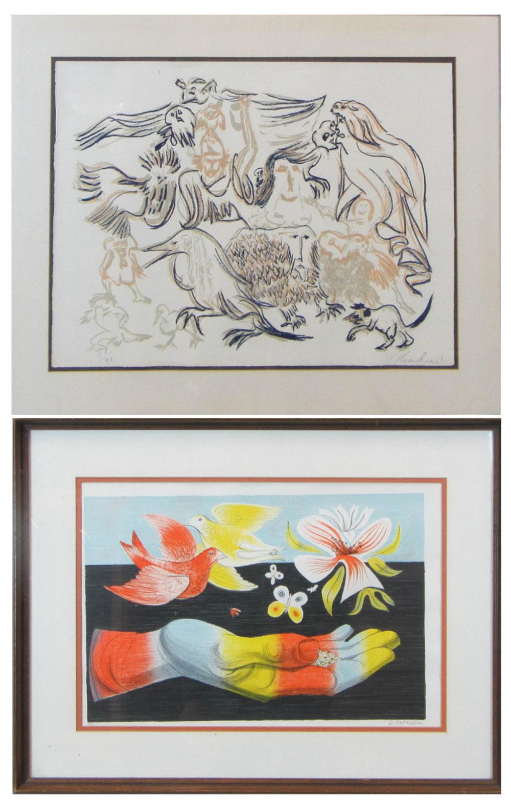 TWO LITHOGRAPHS: ANTON REFREGIER