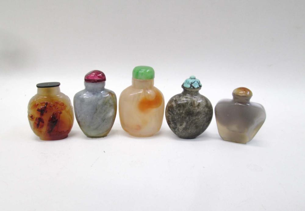 COLLECTION OF FIVE CHINESE HARDSTONE 315984