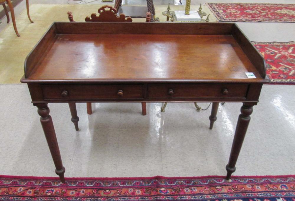 VICTORIAN MAHOGANY WRITING TABLE 315985