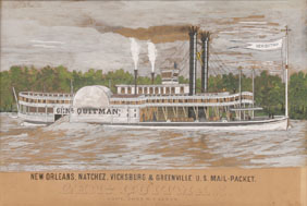 Watercolor of Southern sidewheeler 4ef5d