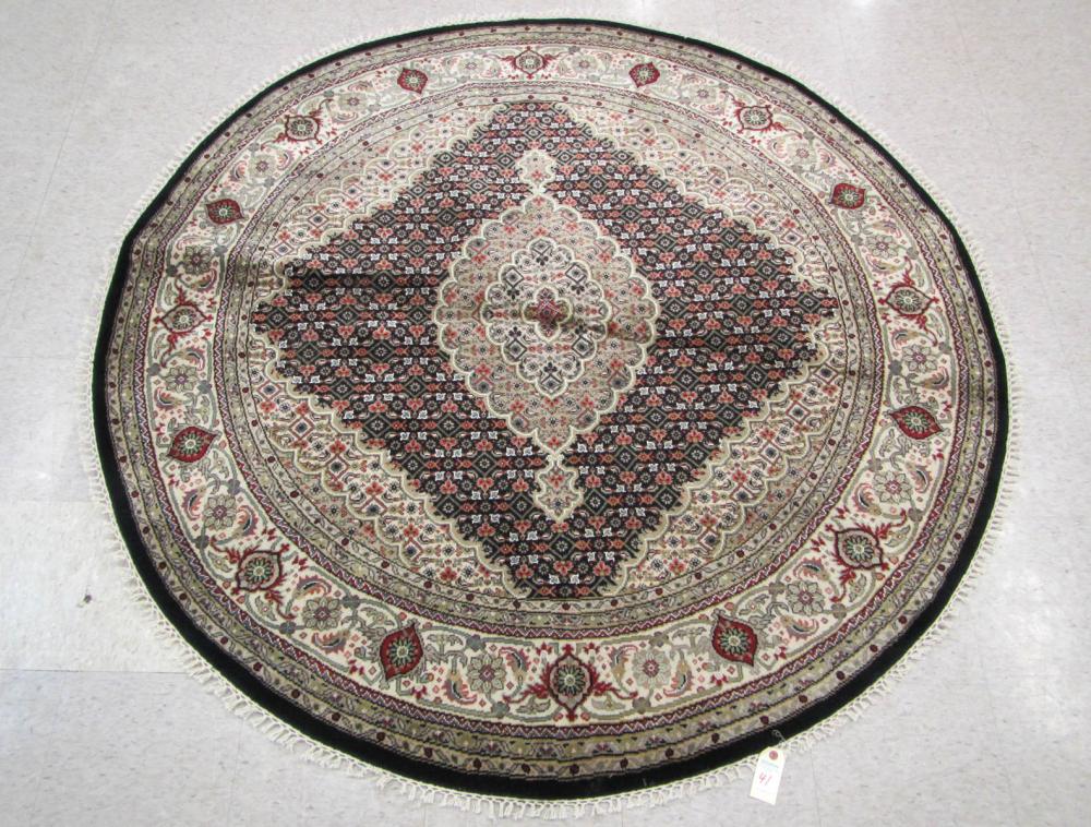 ROUND HAND KNOTTED ORIENTAL AREA 3159bc