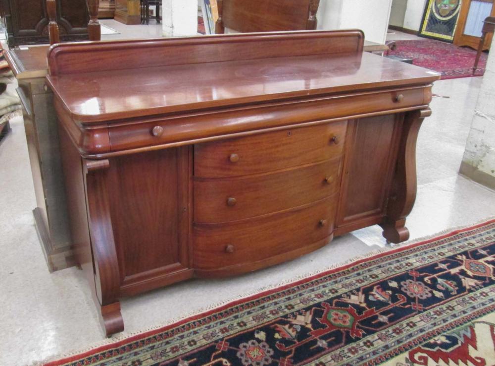 EMPIRE REVIVAL MAHOGANY SIDEBOARD,