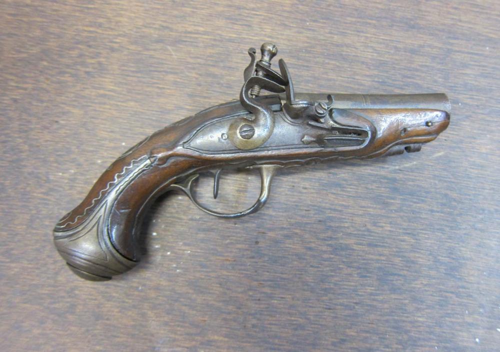 ANTIQUE FRENCH FLINTLOCK POCKET