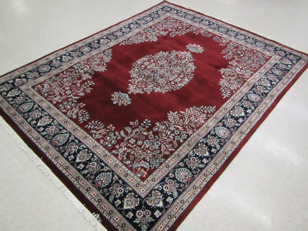 HAND KNOTTED ORIENTAL CARPET INDO KERMAN  315a25