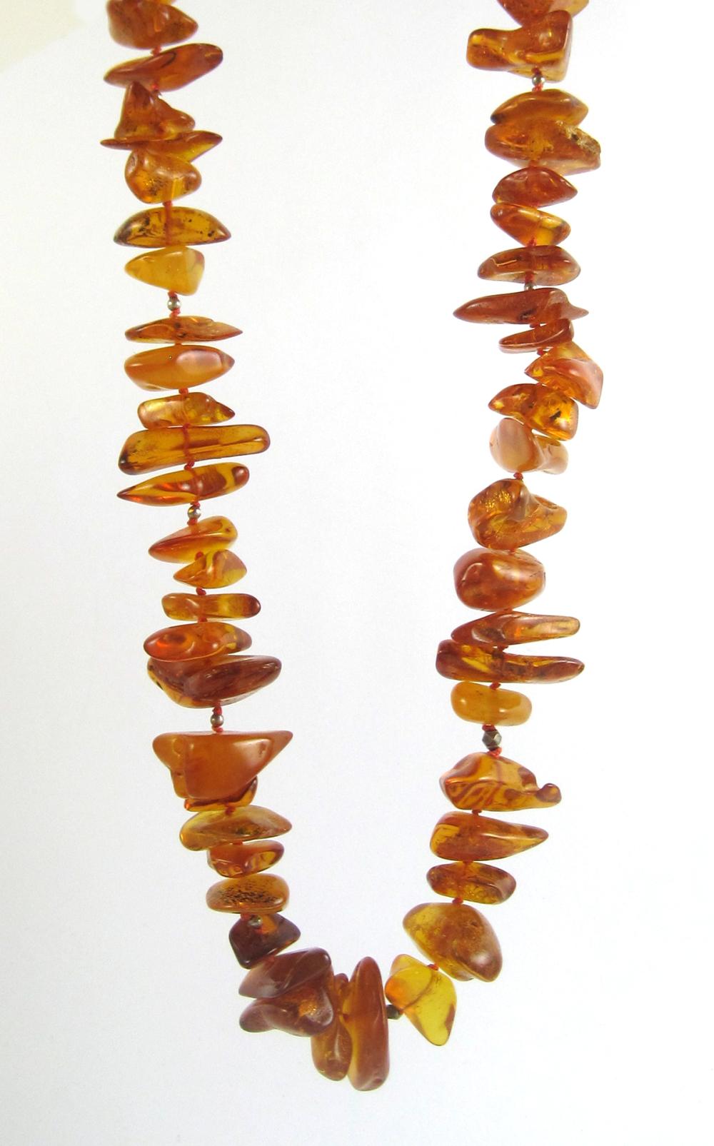 BALTIC AMBER AND STERLING SILVER
