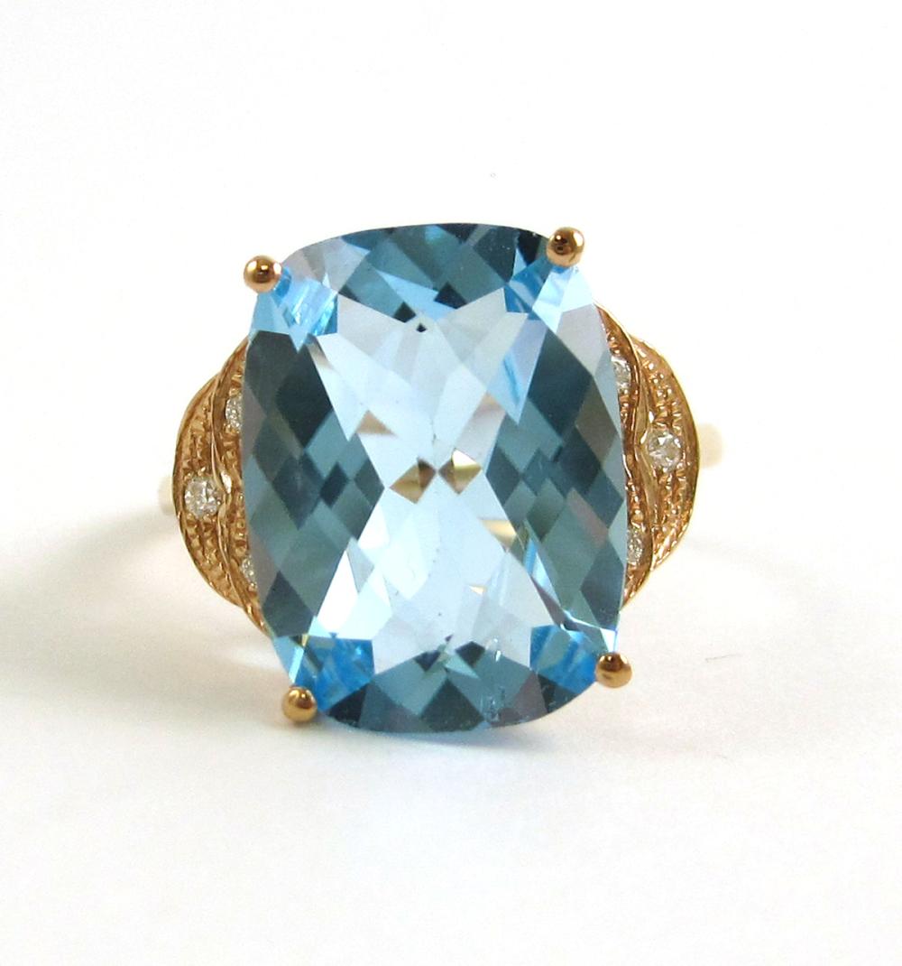 BLUE TOPAZ DIAMOND AND FOURTEEN 315a5a