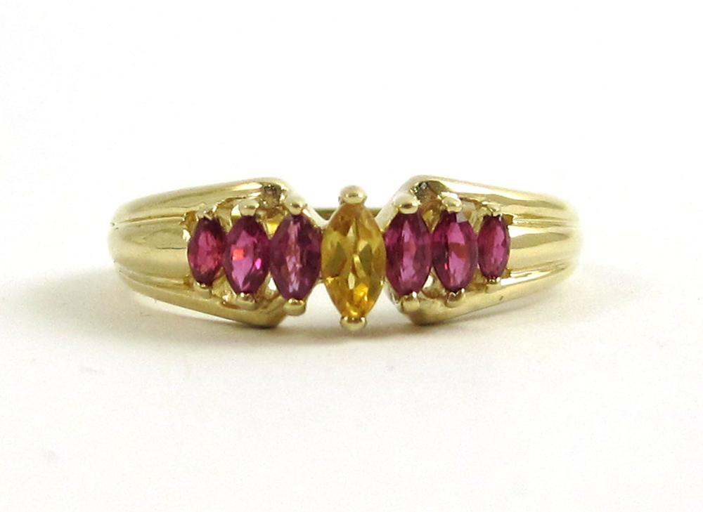 CITRINE RUBY AND FOURTEEN KARAT 315a66