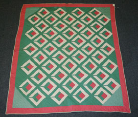 Hand stitched tricolor tulip quilt  4ef72