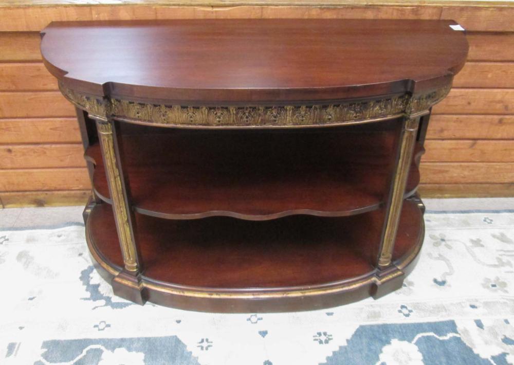 NEOCLASSICAL STYLE THREE-TIER MAHOGANY