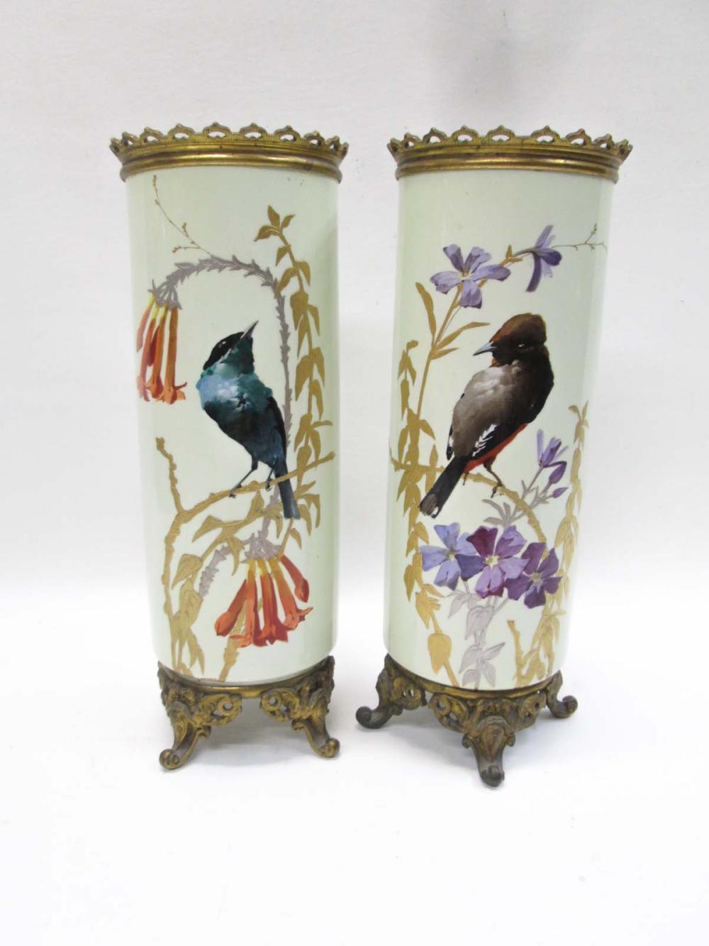PAIR OF FRENCH PORCELAIN AND ORMALU 315a96