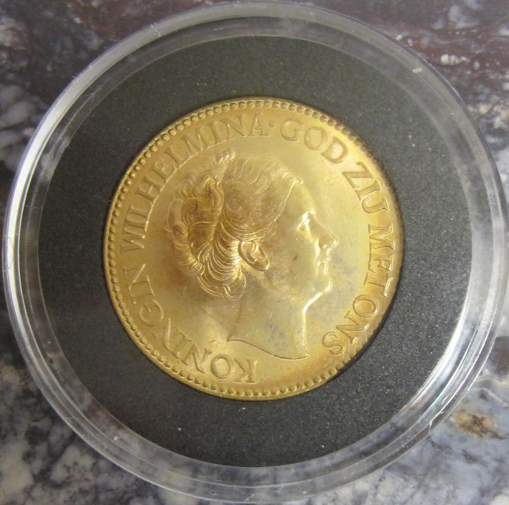 1933 NETHERLANDS TEN GULDEN GOLD 315afa