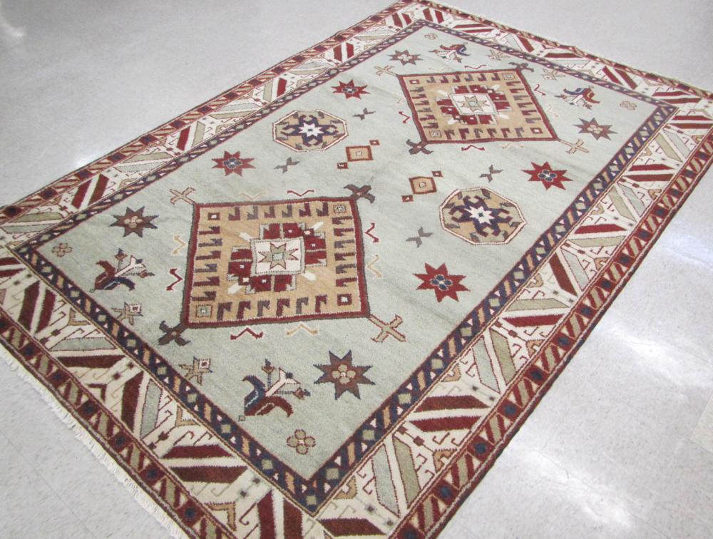 HAND KNOTTED ORIENTAL CARPET INDO CAUCASIAN  315b0a