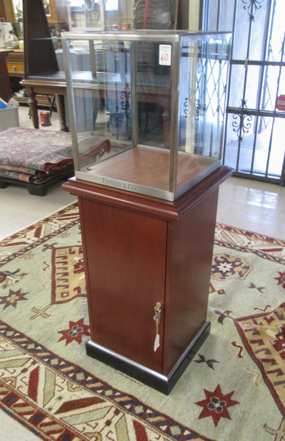 TIFFANY & CO. DISPLAY CASE ON CABINET