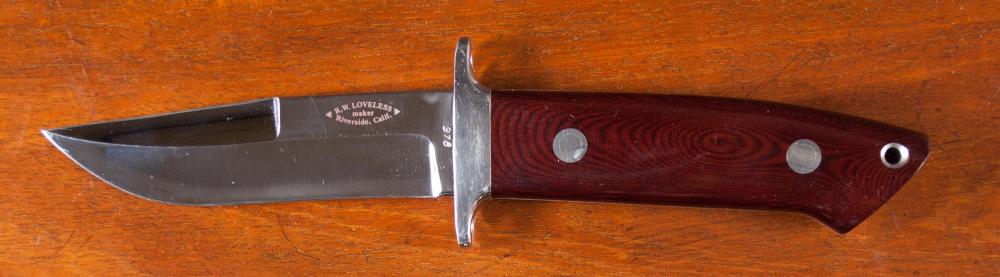 R W LOVELESS FIXED BLADE KNIFE 315bfd