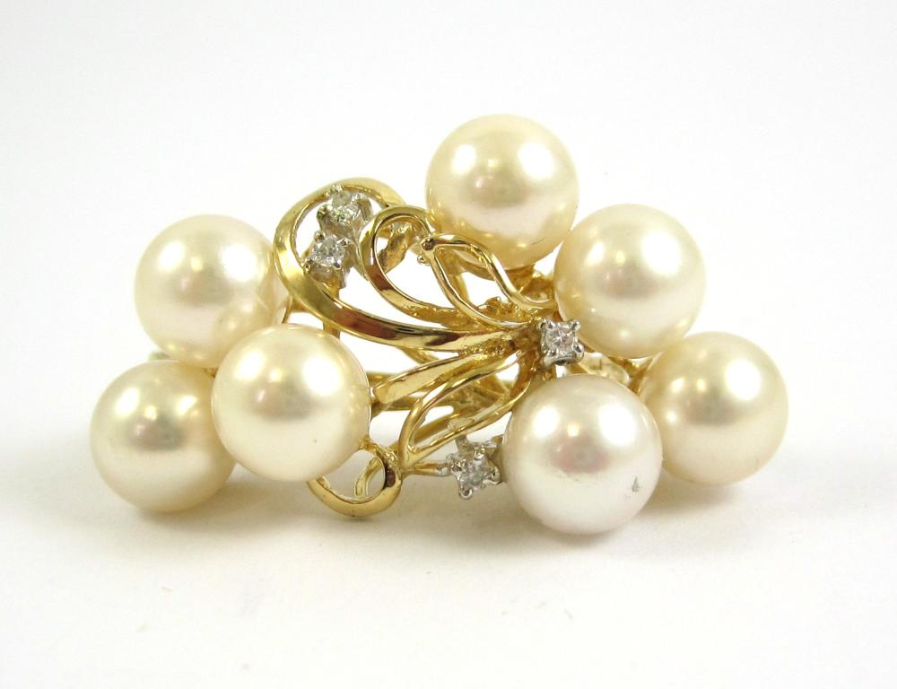 PEARL DIAMOND AND FOURTEEN KARAT 315c11