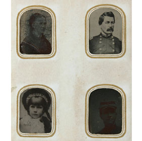 Civil War photo album partially 4efa2