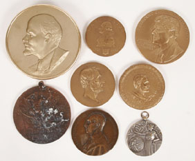 Lot of eight political and commemorative 4efa4