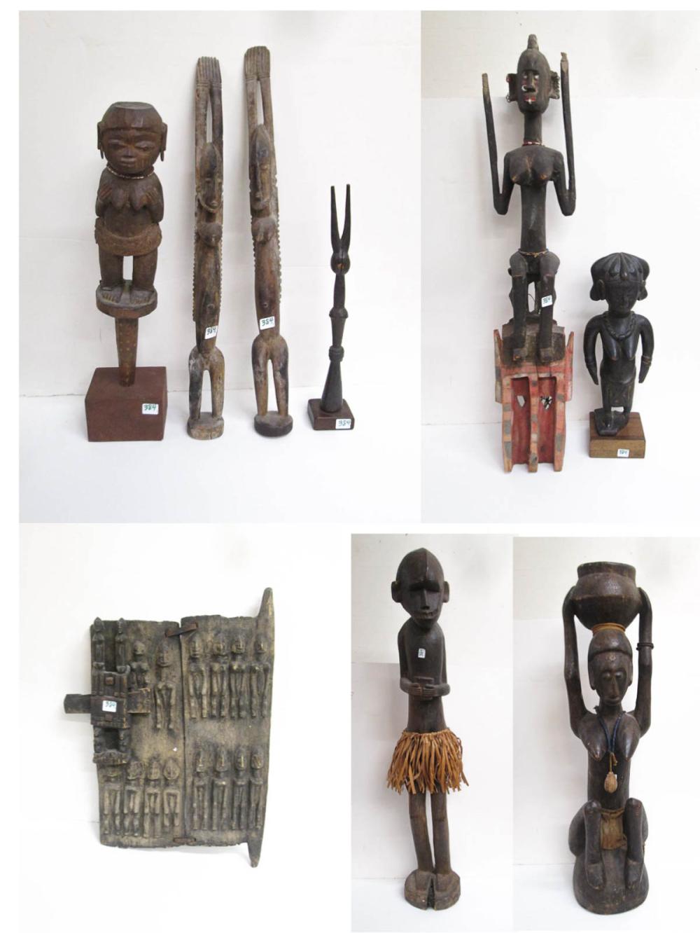 EIGHT AFRICAN CARVED WOOD FIGURES 315ceb