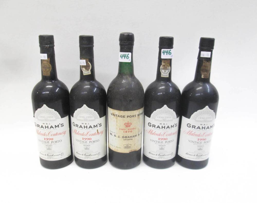 TEN BOTTLES OF VINTAGE PORT: W