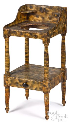 SHERATON PAINTED PINE WASHSTAND,