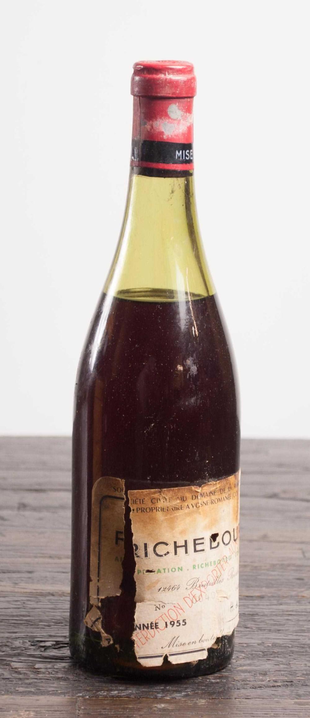 SINGLE BOTTLE OF VINTAGE FRENCH RED