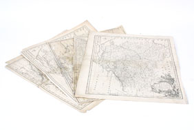 Five 18th century maps by geographer 4efcb