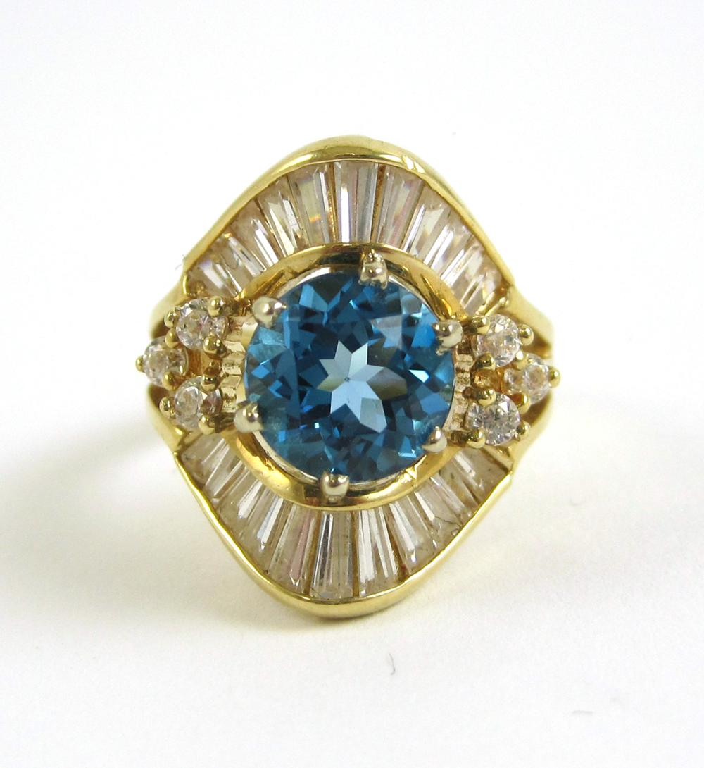 TOPAZ, FAUX DIAMOND AND FOURTEEN