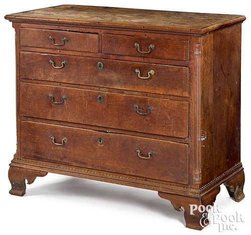 SOUTHERN CHIPPENDALE WALNUT CHEST 315e73