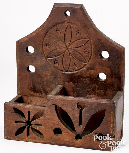 STAINED PINE HANGING BOX LATE 315e7d