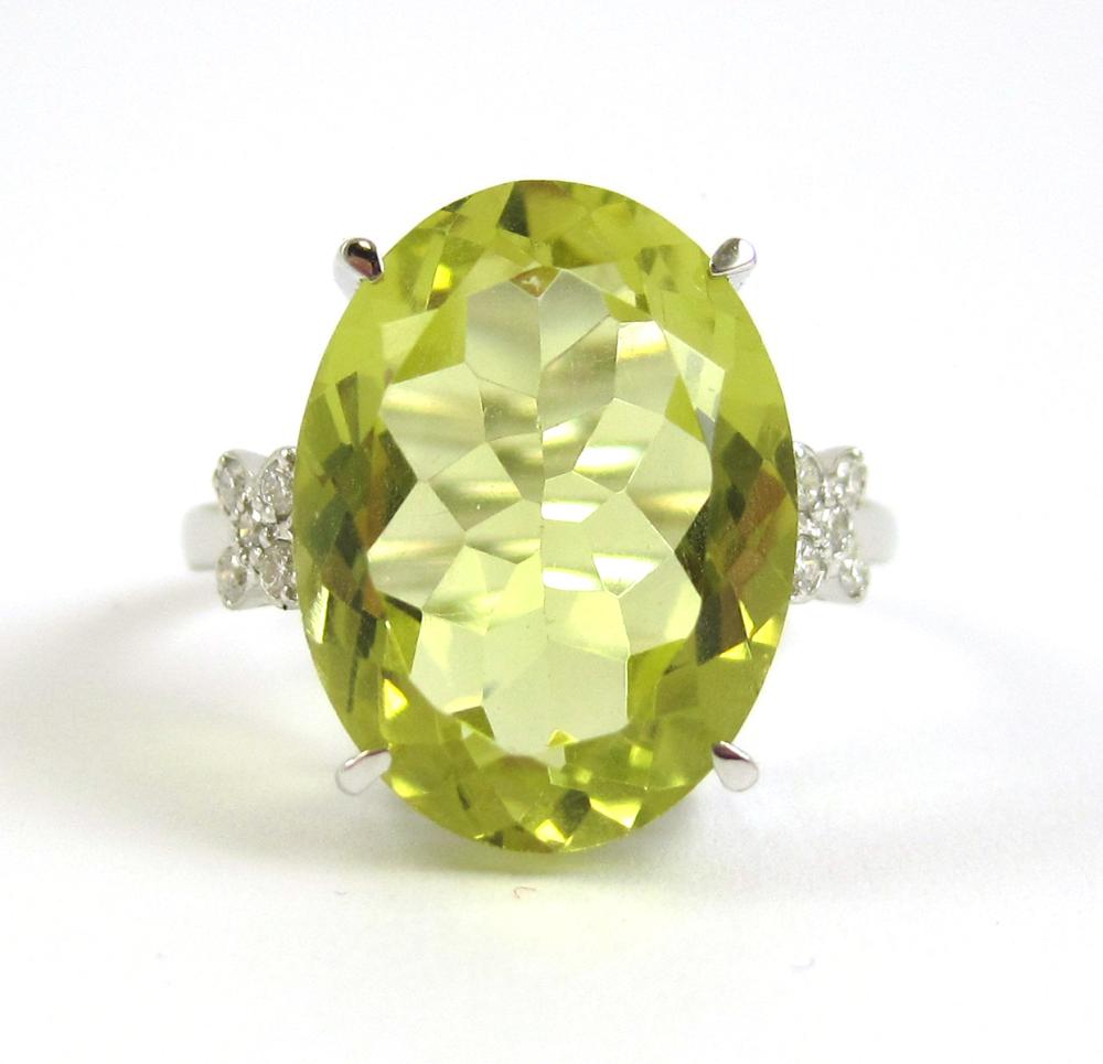 DIAMOND, LEMON TOPAZ AND FOURTEEN