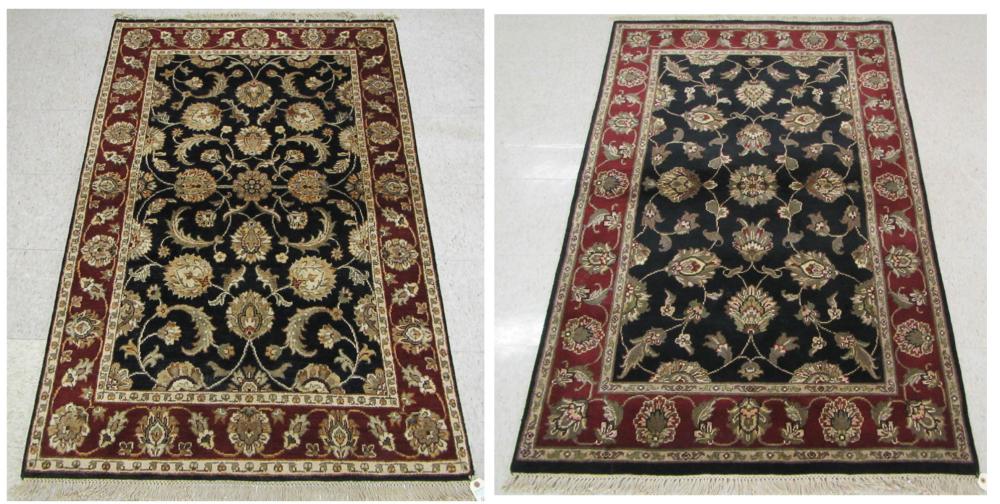 TWO SIMILAR HAND KNOTTED ORIENTAL 315f27