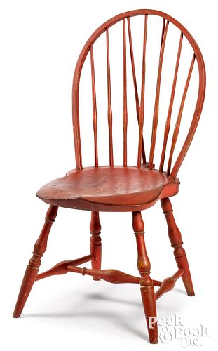 BRACEBACK WINDSOR SIDE CHAIR, CA.1800,