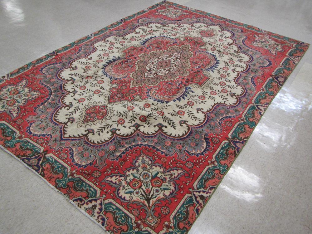 HAND KNOTTED PERSIAN CARPET, FLORAL