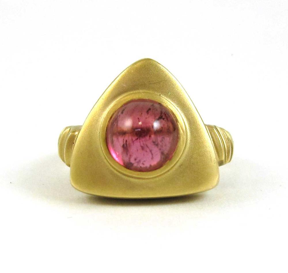 PINK TOURMALINE AND FOURTEEN KARAT