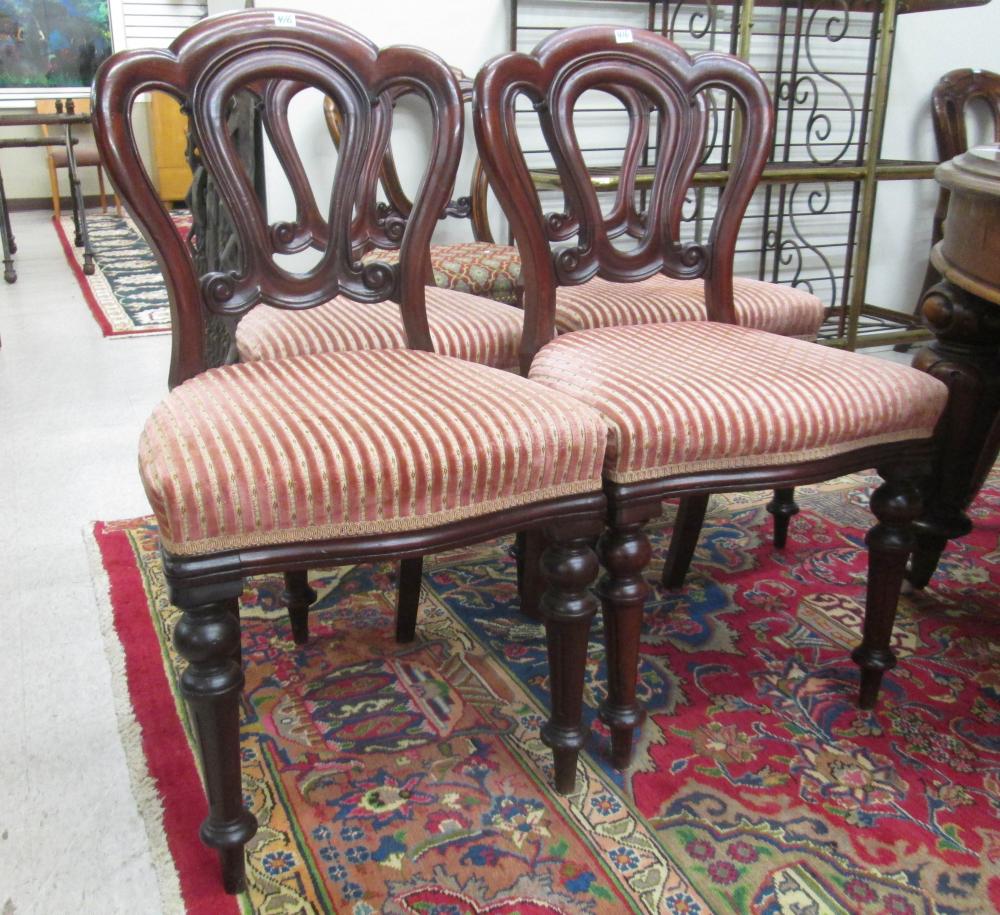 A SET OF SIX VICTORIAN MAHOGANY 3160e0