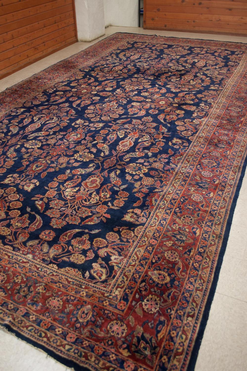 SEMI ANTIQUE PERSIAN BLUE FIELD 31612b