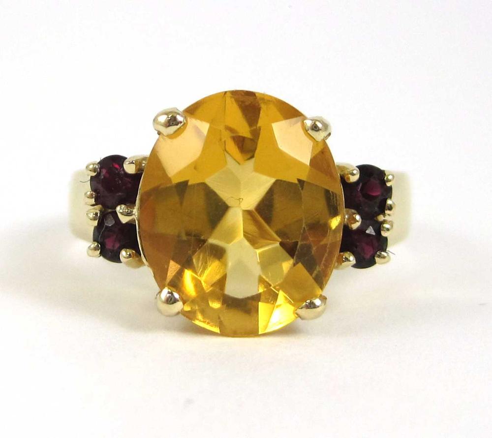 CITRINE GARNET AND FOURTEEN KARAT 316190