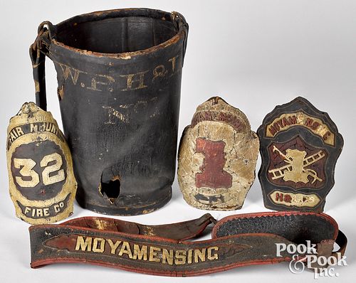 GROUP OF EARLY FIREMEN MEMORABILIAGroup