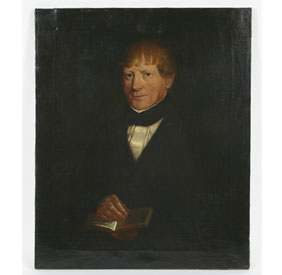 Portrait of gentleman, oil on canvas,