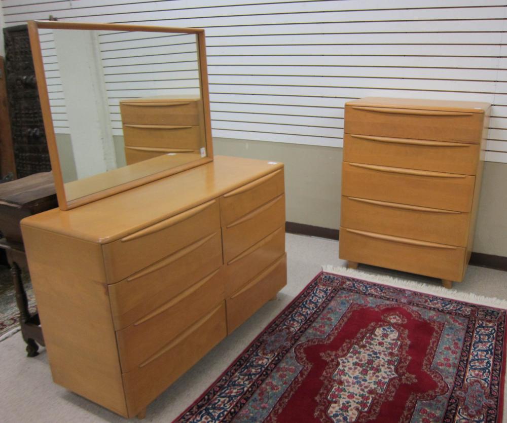 TWO-PIECE HEYWOOD-WAKEFIELD MID-CENTURY